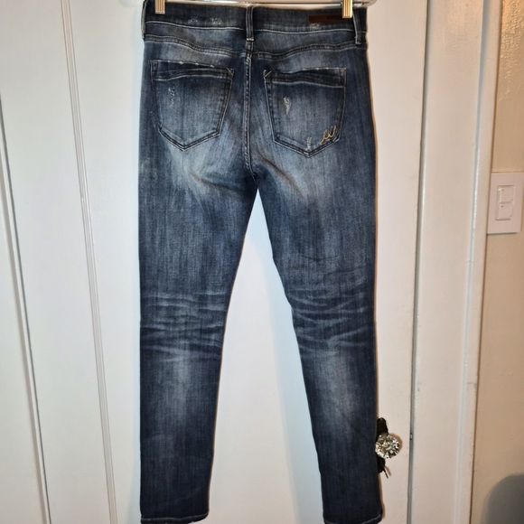 Express Women's Dark Blue Skinny Jeans‎ - Picture 2 of 9